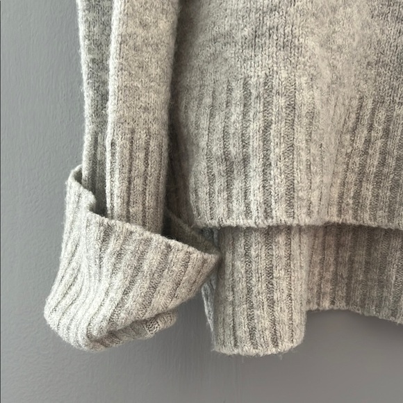 Cozy Gray Turtleneck Sweater - Picture 2 of 8